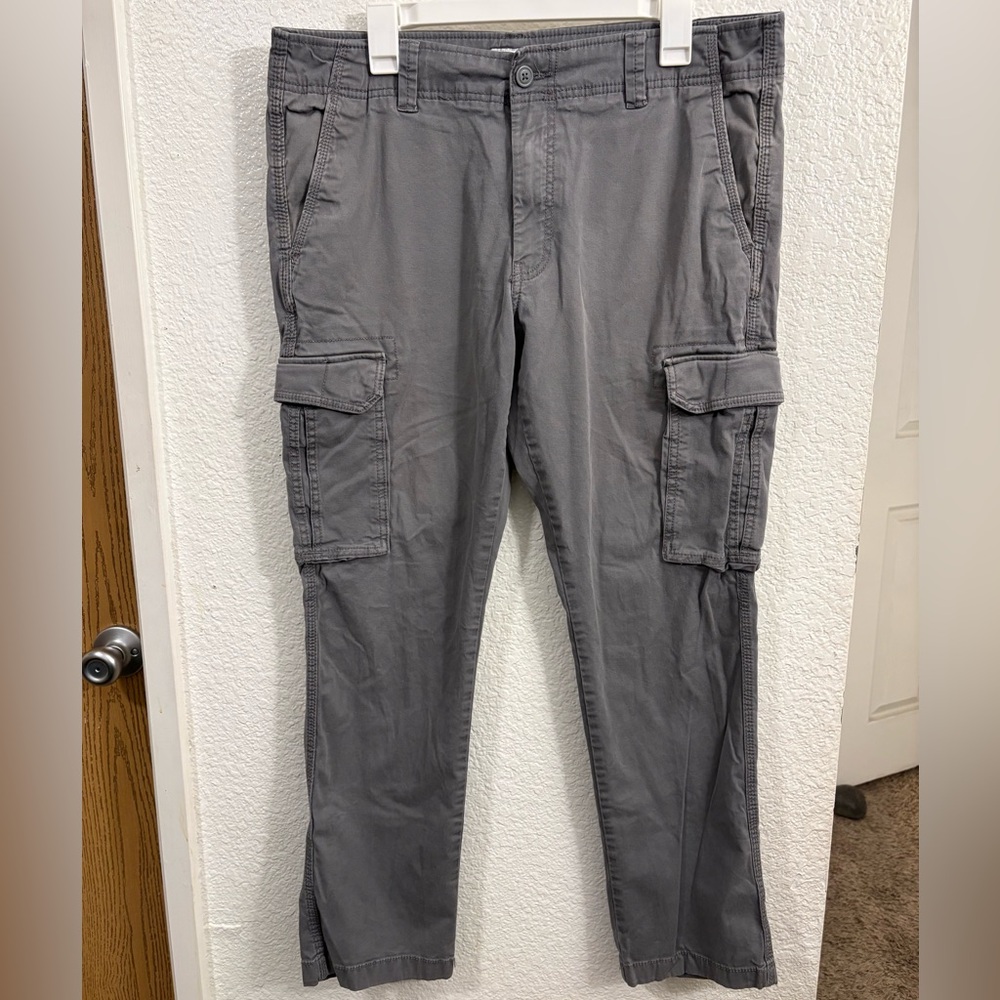 Men's Grey Cargo Pants Goodfellow & Co 36x32 Stretch Utility
